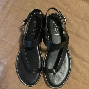 Joie Lennox Black Leather Sandals